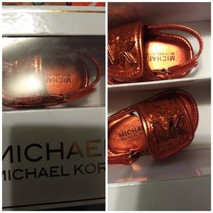 Size 1 Baby girl Michael kors flip flops
